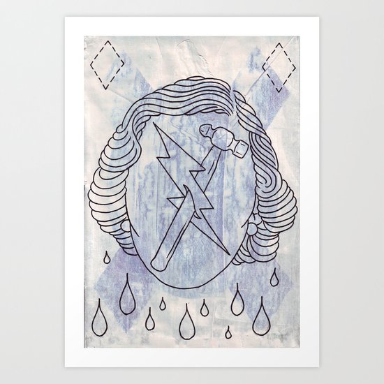 Dreams and work, and that's all it is. Art Print