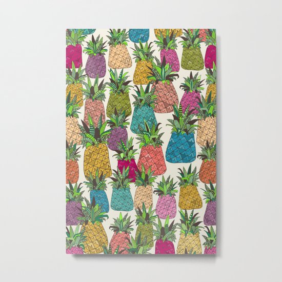 West Coast pineapples Metal Print