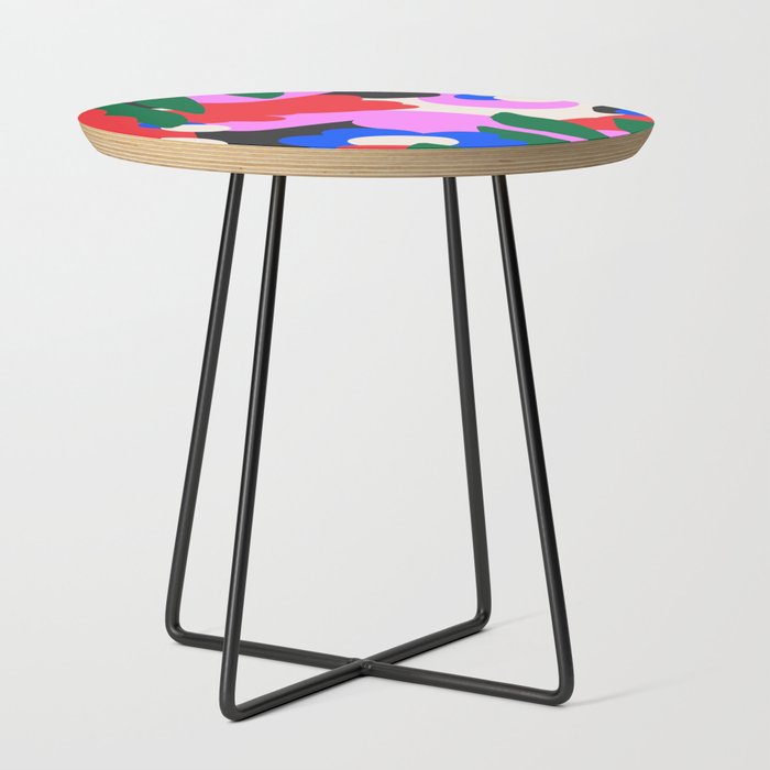 Abstract Floral Side Table