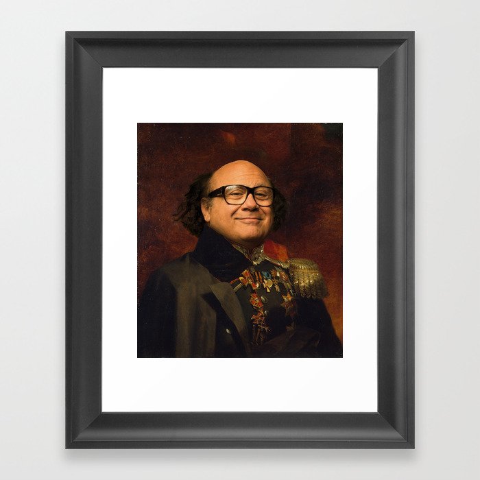Danny Devito Classical Regal General Painting Framed Art Print By Funnyphotoshop Society6