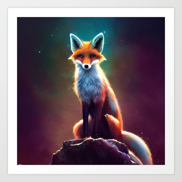 Fox Spirit Animal - Patronus Power Animal Art Print