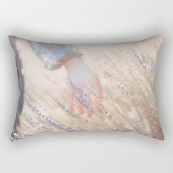 Hands and sunset Rectangular Pillow