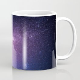 Purple Glitter Star Galaxy Coffee Mug