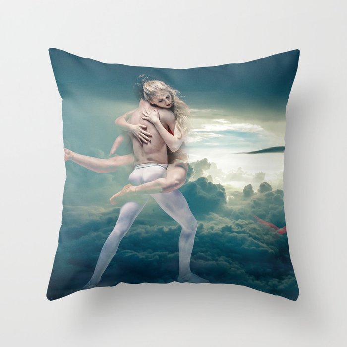 Dancers in the Sky Throw Pillow