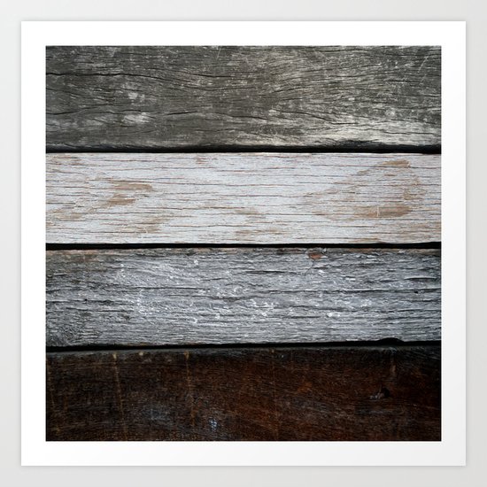 Wood Texture Art Print