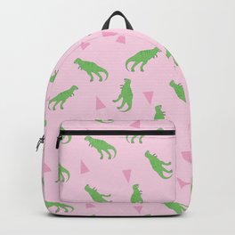 T-Rex Girly Pattern Backpack