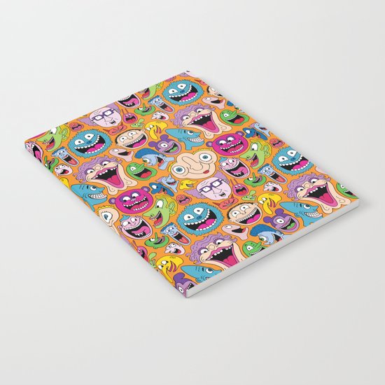Creepy Smiles Pattern Notebook