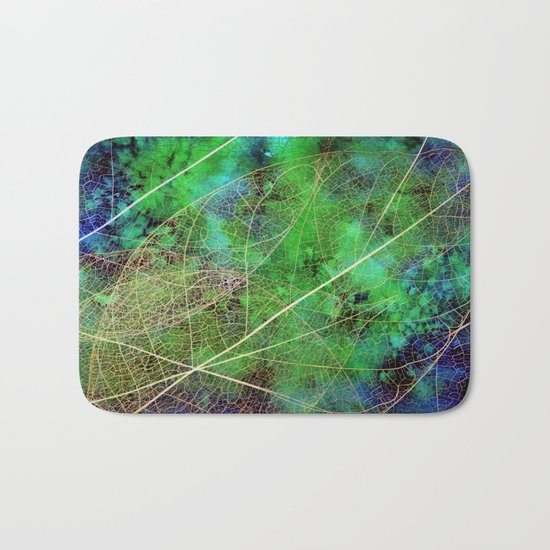 Golden leaves Bath Mat