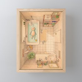 Another Bath Framed Mini Art Print