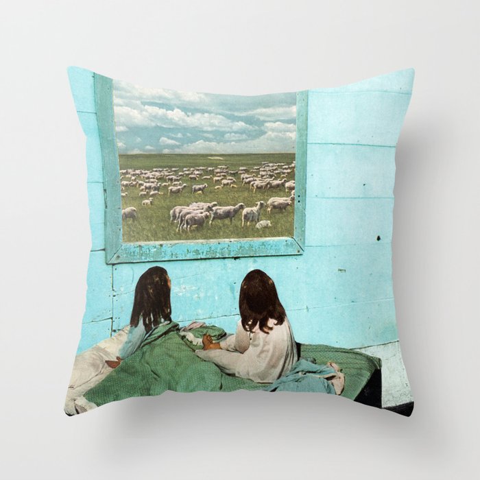 COUNT SHEEP by Beth Hoeckel Throw Pillow