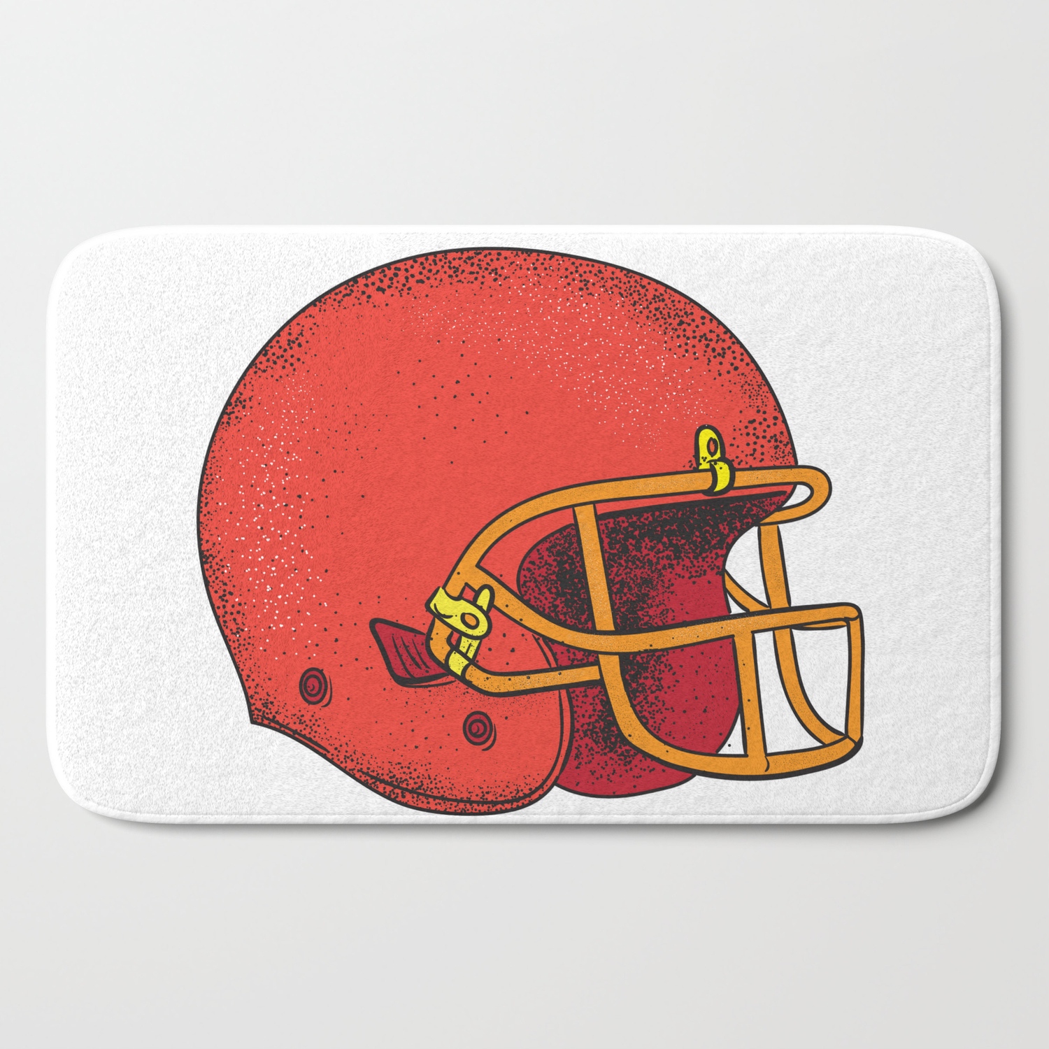 American Football Helmet Tattoo Bath Mat By Patrimonio Society6