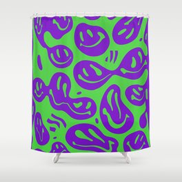 Nuclear Zombie Melted Happiness Shower Curtain