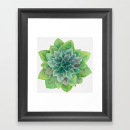 Simply Succulent Framed Art Print