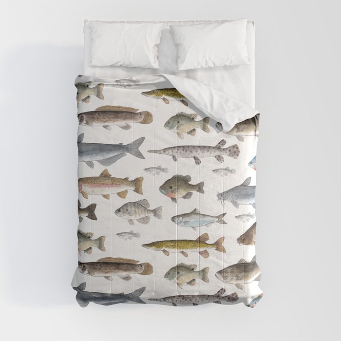 A Few Freshwater Fish Comforter