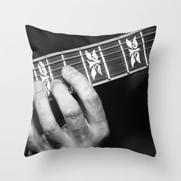 Guitar Hand Throw Pillow