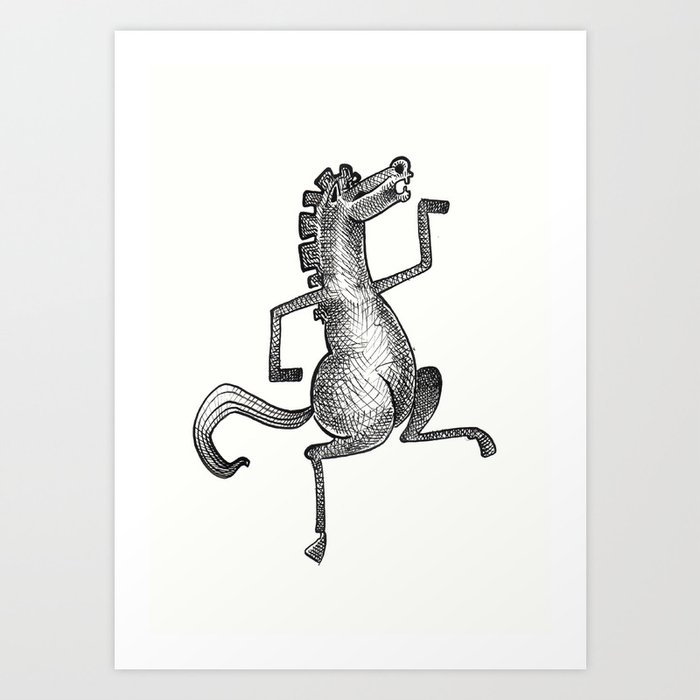 Dancing Horse 1 Art Print