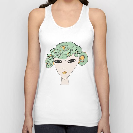 A face Unisex Tank Top