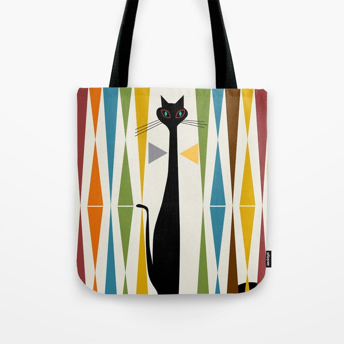 Mid-Century Modern Art Cat 2 Tote Bag