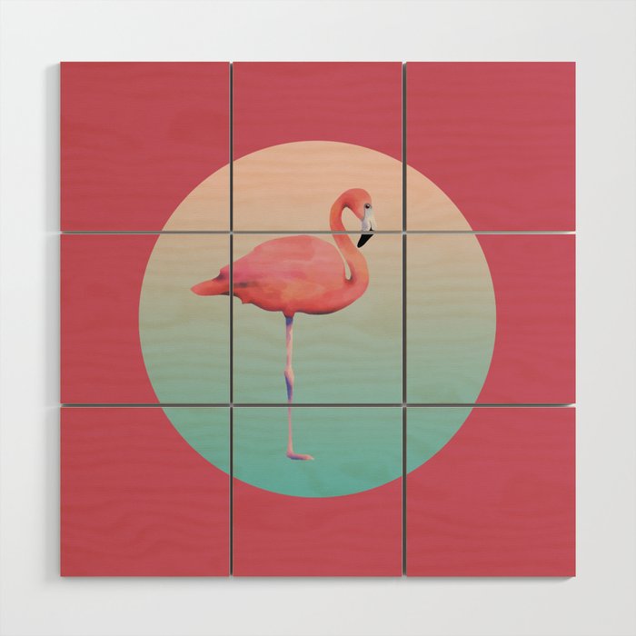 Tropical Flamingo #1 Wood Wall Art