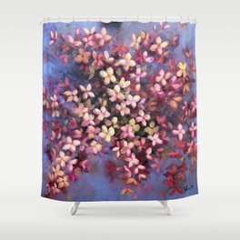 Pink Hydrangeas Shower Curtain