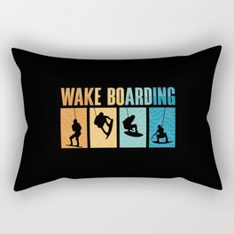 Wakeboard Wake Boarding Wakeboarder Wakeboarding Rectangular Pillow