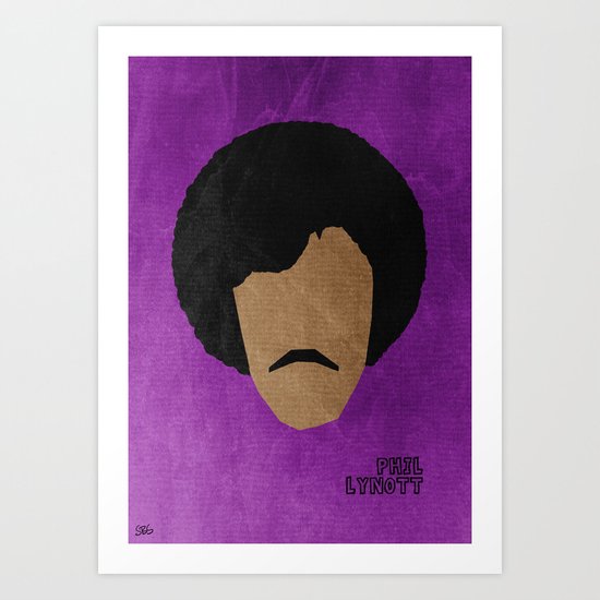 Rock Legends - Phil Lynott Art Print
