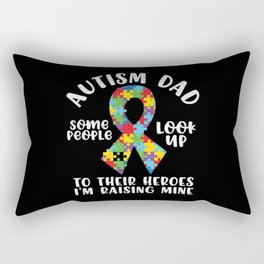 Autism Dad Hero Rectangular Pillow
