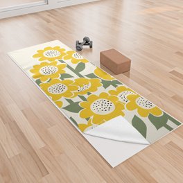 Sunny Flowers #1 Yoga Towel