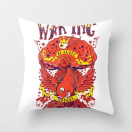 Missile with Wings Throw Pillow