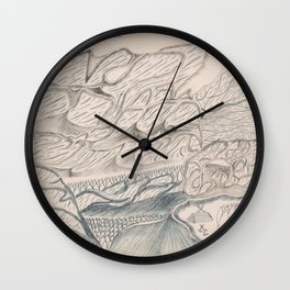 Joseph Yoakum - Rockey Mts British Columbia Canada (1963) Wall Clock