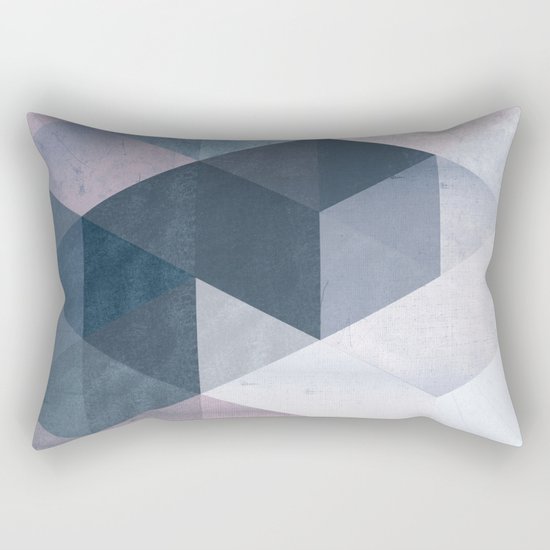 Abstract Geometric Print Rectangular Pillow