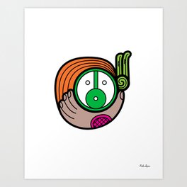 Green Child - Niño Verde Art Print