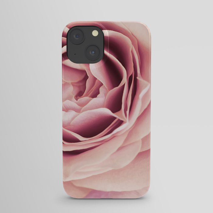 My Heart is Safe with You, My Friend - pale pink rose macro iPhone Case