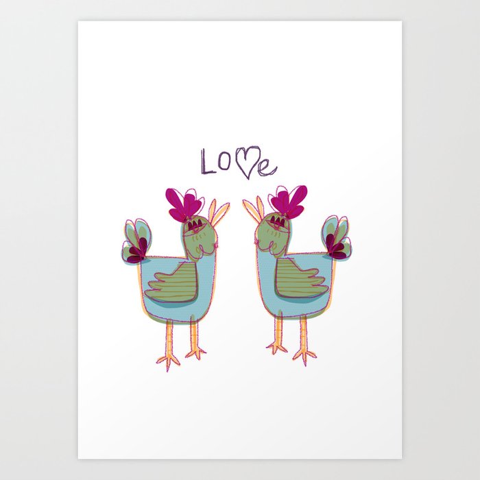love love Art Print