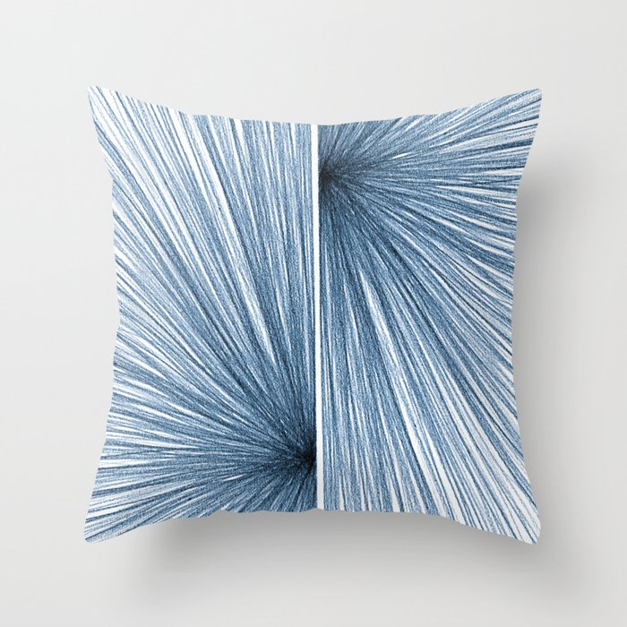 modern blue throw pillows