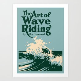 The Art of Wave Riding 1931, First Surfing Book Artwork, for Wall Art, Prints, Posters, Tshirts, Men, Women, Kids Art Print