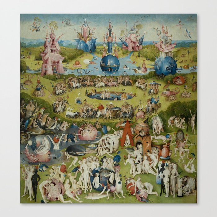 Hieronymus Bosch - The Garden of Earthly Delights - Panel 2 Canvas Print