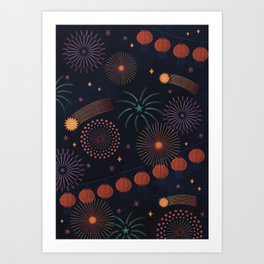 Lunar New Year - Firework Art Print