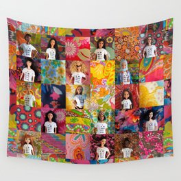 You Are Beautiful, Too! - patchwork Wall Tapestry