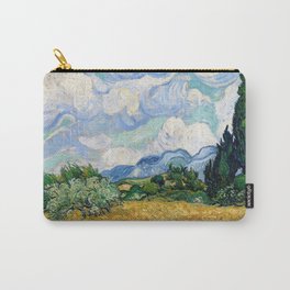 Wheat Field with Cypresses by Vincent van Gogh Carry-All Pouch