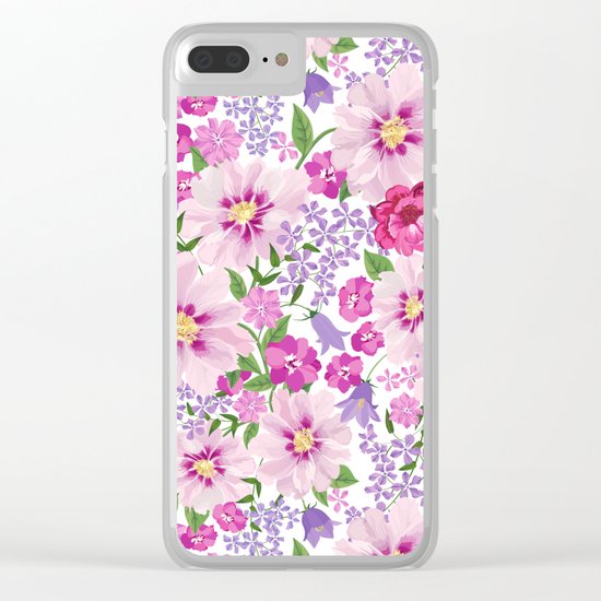 FLOWERS VI Clear iPhone Case