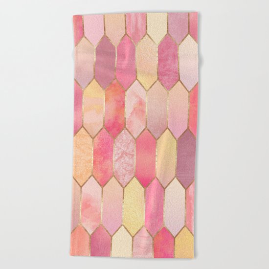 Stained Glass 1 Beach Towel