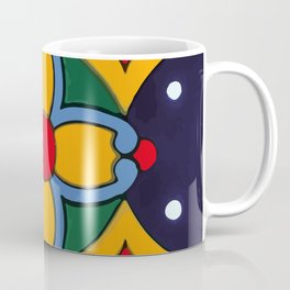 Geometric bold colors abstract flower mexican tile Coffee Mug