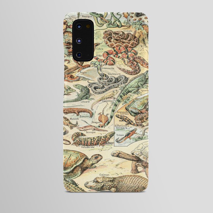 Reptiles II by Adolphe Millot // XL 19th Century Snakes Lizards Alligators Science Textbook Artwork Android Case