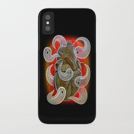 "A HEART FULL OF GHOSTS" iPhone Case
