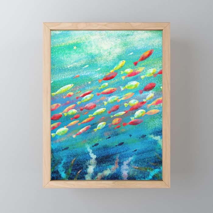 SHOAL Framed Mini Art Print