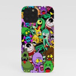 Monsters Doodles Characters Saga iPhone Case