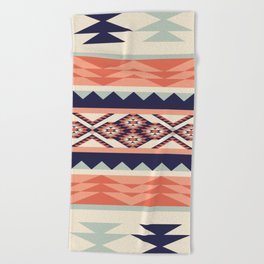 Native American Geometric Pattern Beach Towel