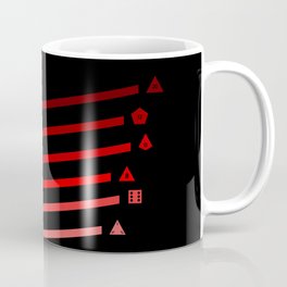 Red Streaking Dice Coffee Mug