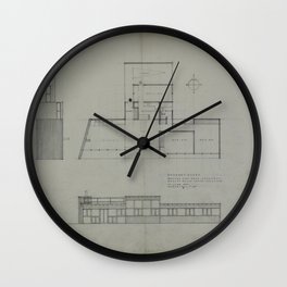 George Fred Keck - Anthony House, Design Drawing (1941) Wall Clock